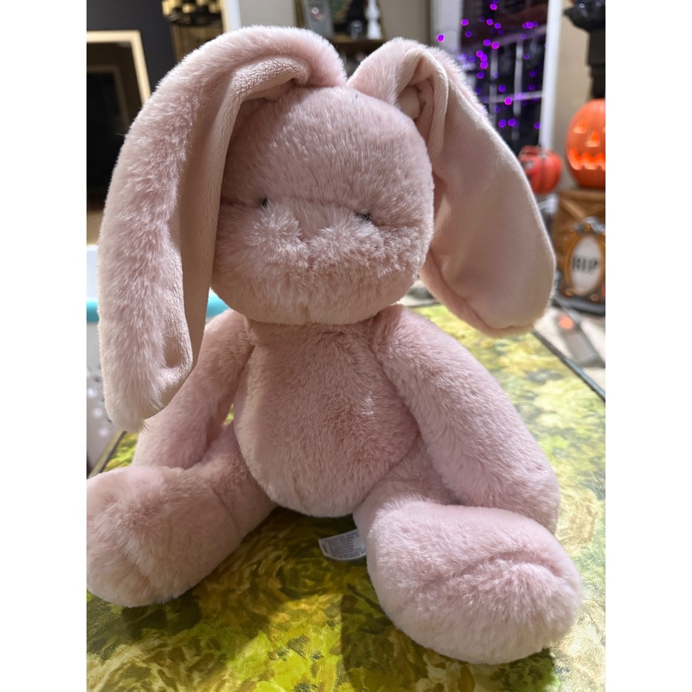 Aurora World Pink Bunny Rabbit Plush Stuffed Animal Floppy Ears 10 inch Seated